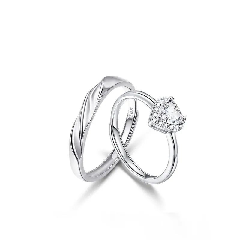 Tú TIENES MI CORAZóN: ANILLOS DE PAREJA CON CORAZóN EXCLUSIVO PARA ELLA