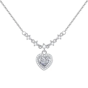 Collar Corazón Brillante