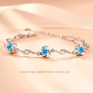 Pulsera de Trébol en Plata Esterlina – Elegancia y Suerte